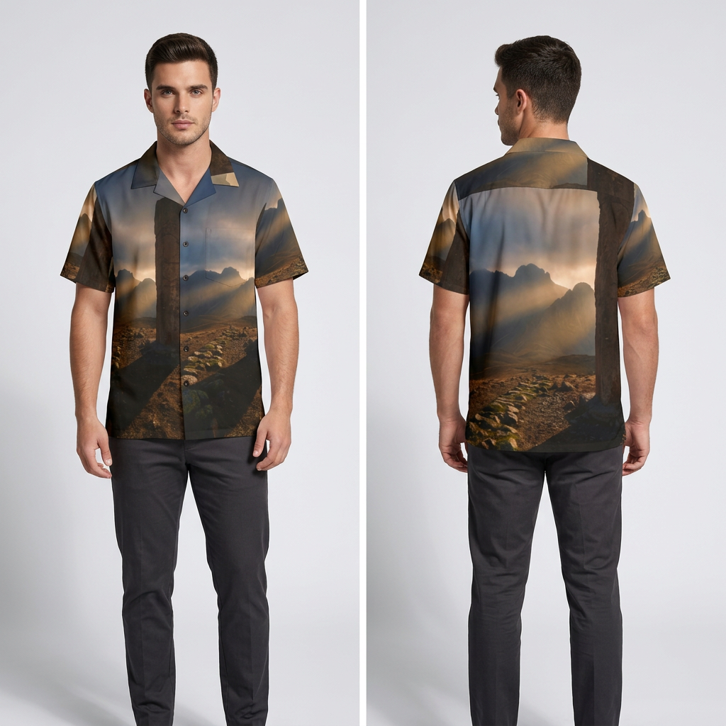 Herren Hawaiihemd - Mystic Sun