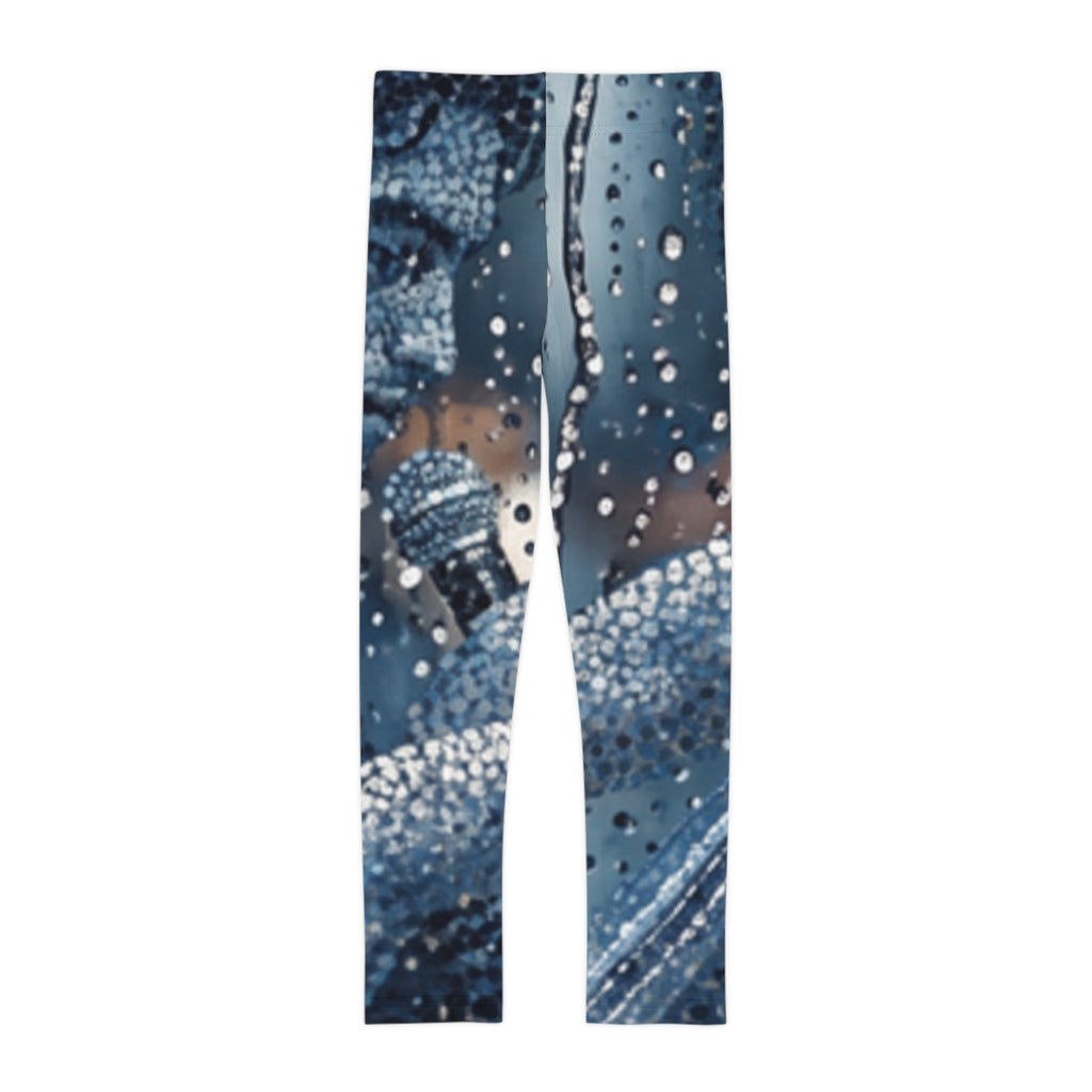 Kids Leggings with Rainy Street Musicians