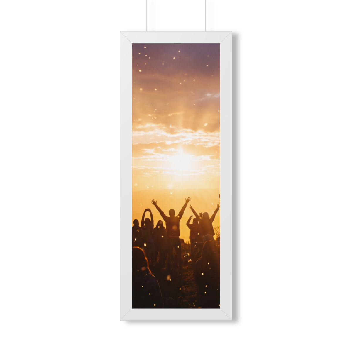 Framed Vertical Poster - Summit Ridge — White (11×14, 12×16...