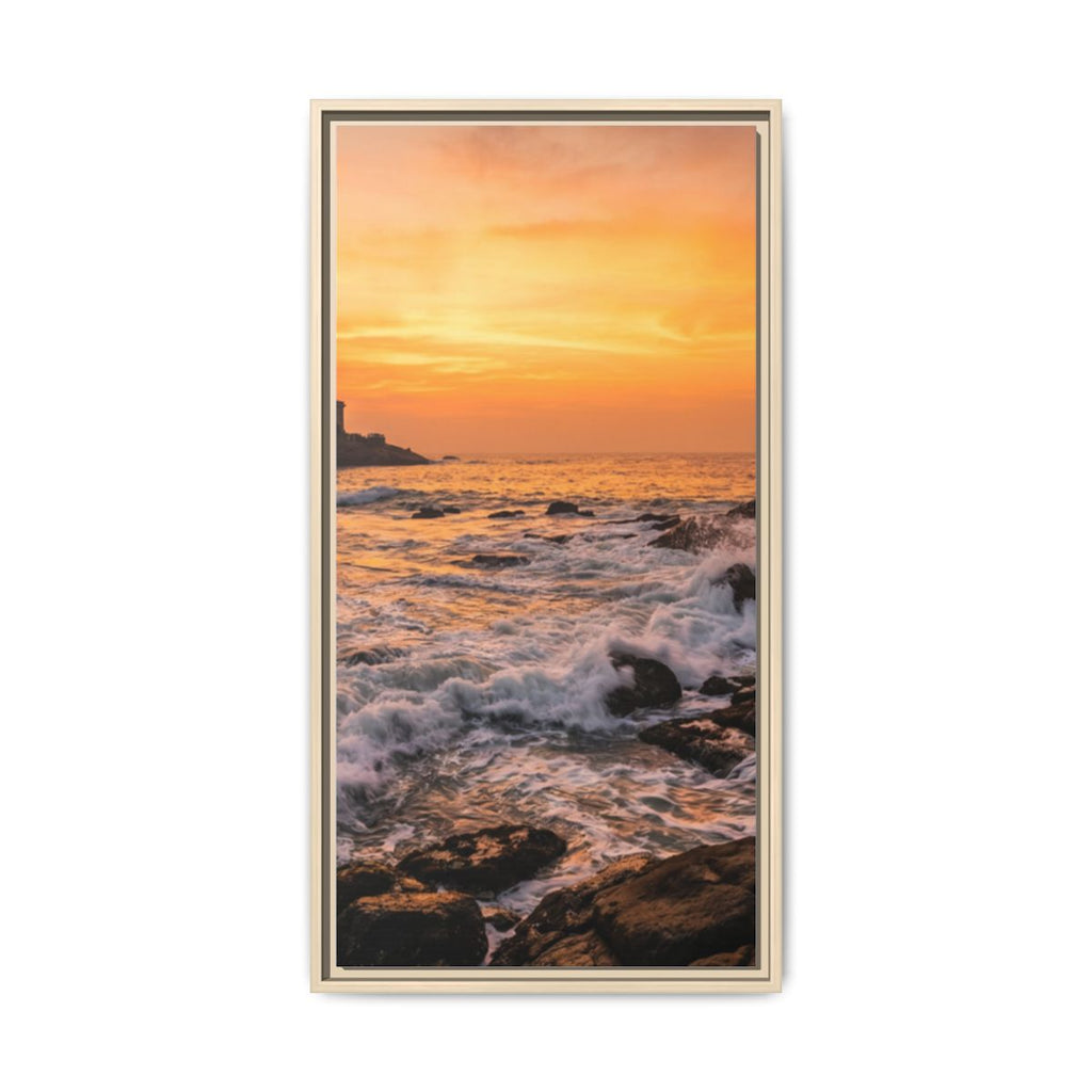 Framed Matte Canvas - Majestic Golden Coast