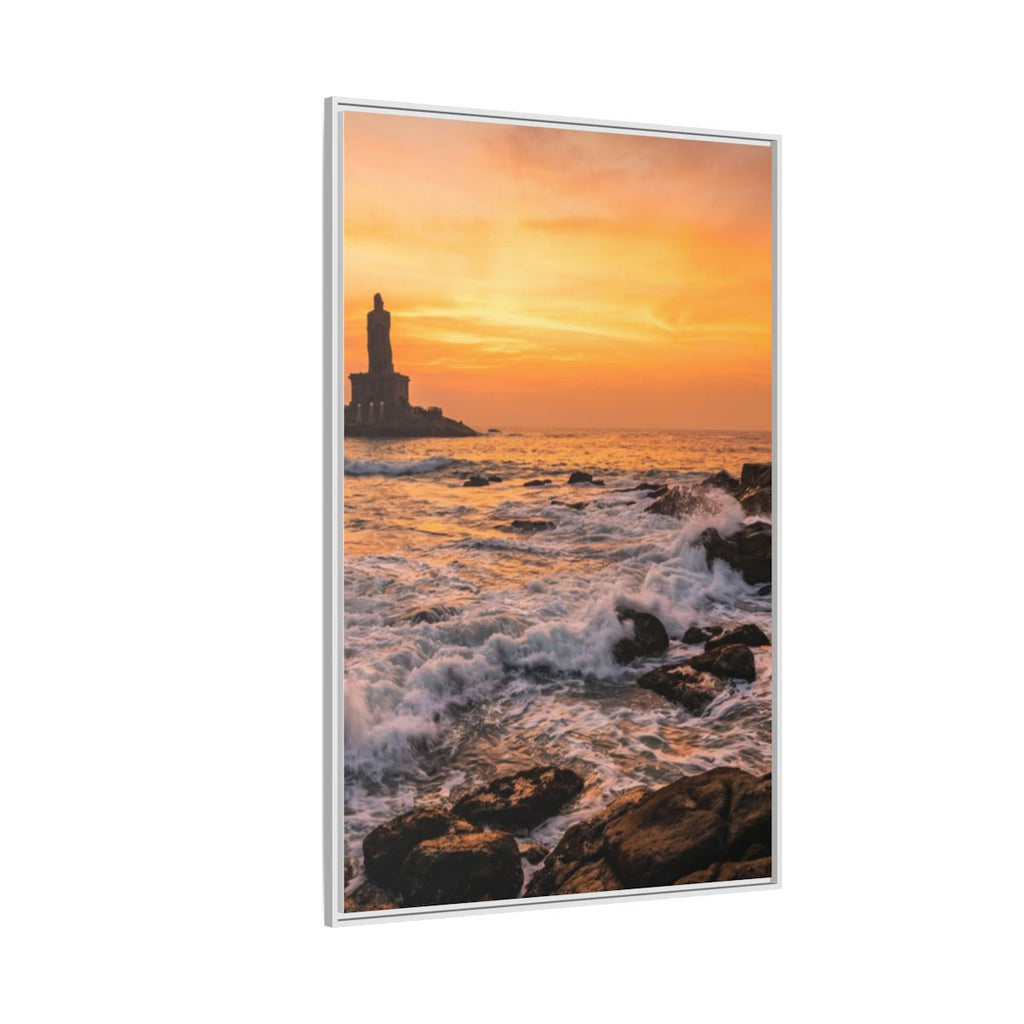Framed Matte Canvas - Majestic Golden Coast