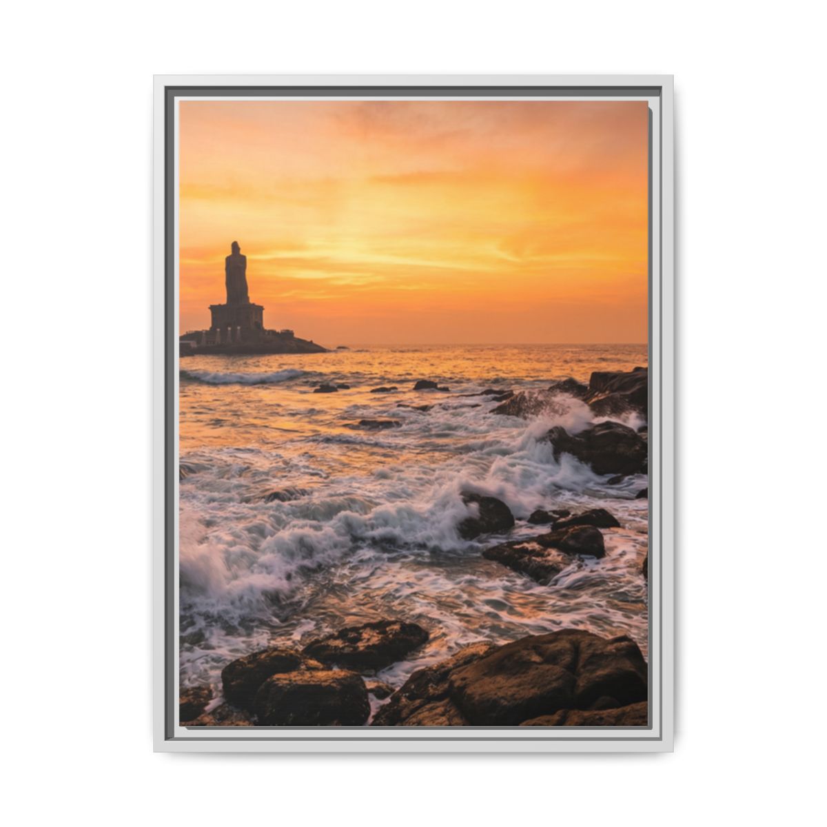 Framed Matte Canvas - Majestic Golden Coast