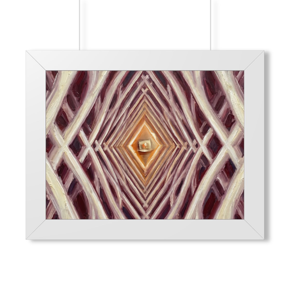 Framed Horizontal Poster - Infinite Arch — White (14×11... |...