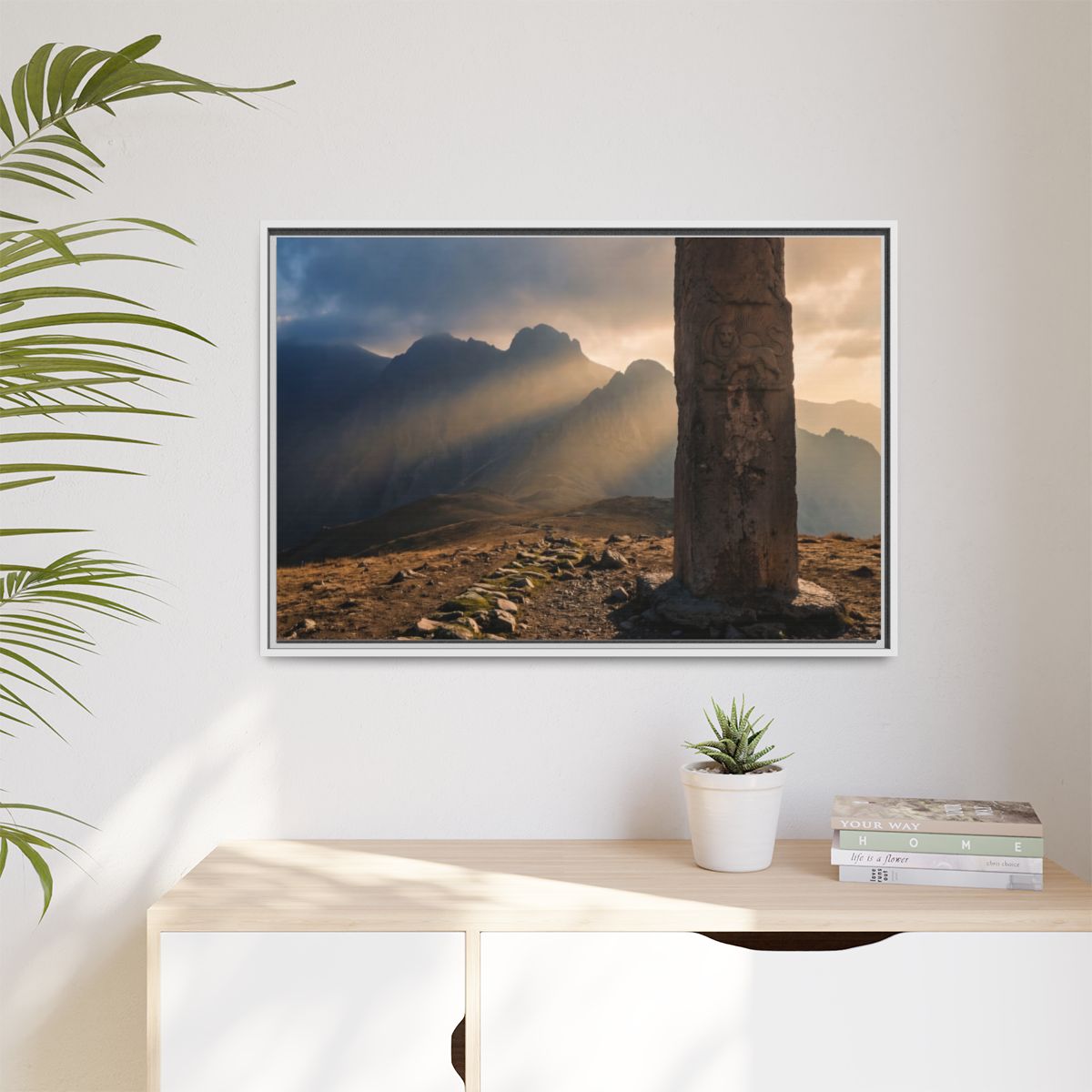 Matte Canvas, Framed - Mystic Monolith Ancient Persian... |...