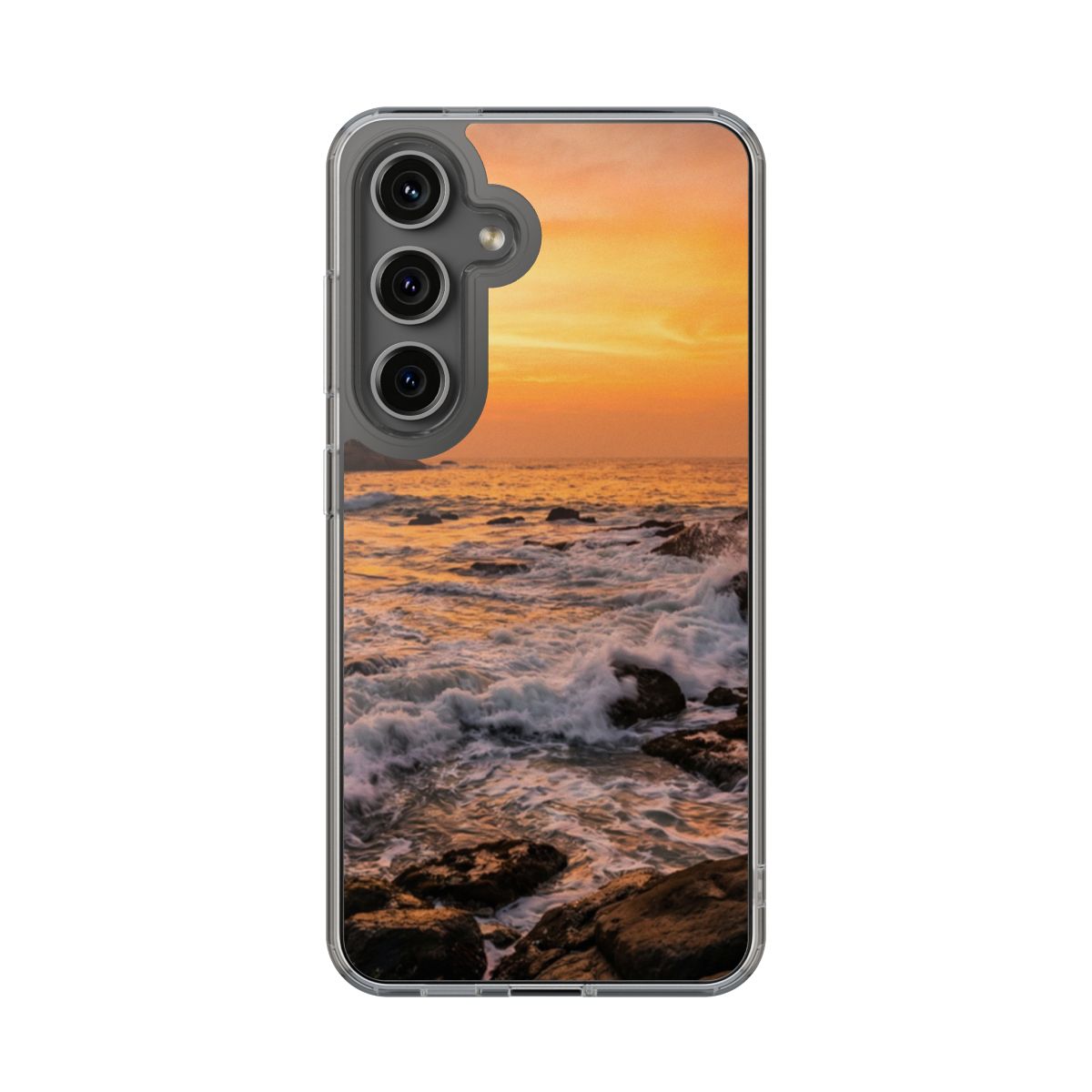 Clear Impact-Resistant Cases - Clear Phone Case - Golden...