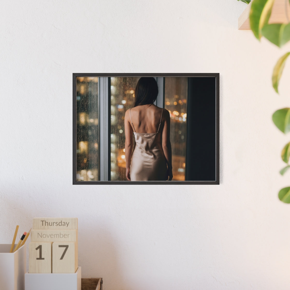 Framed Poster - Cinematic Window View