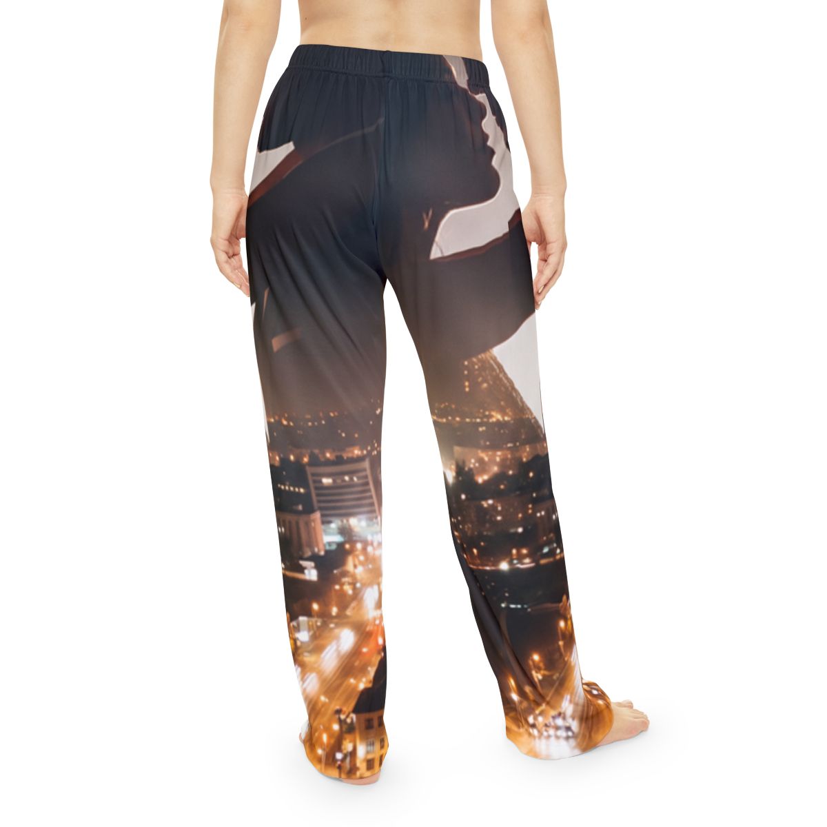 Women's Pajama Pants - Midnight City Skyline | Echovira...