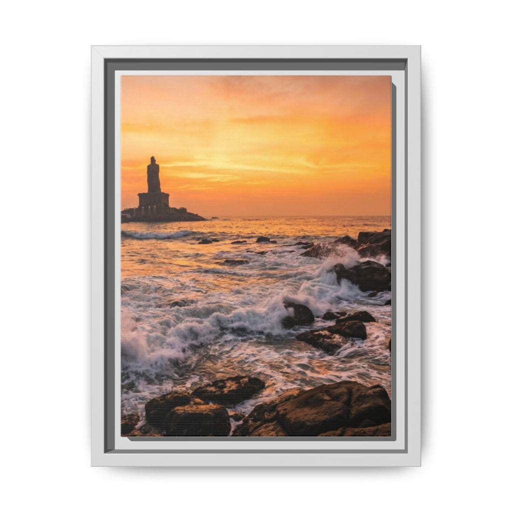 Framed Matte Canvas - Majestic Golden Coast