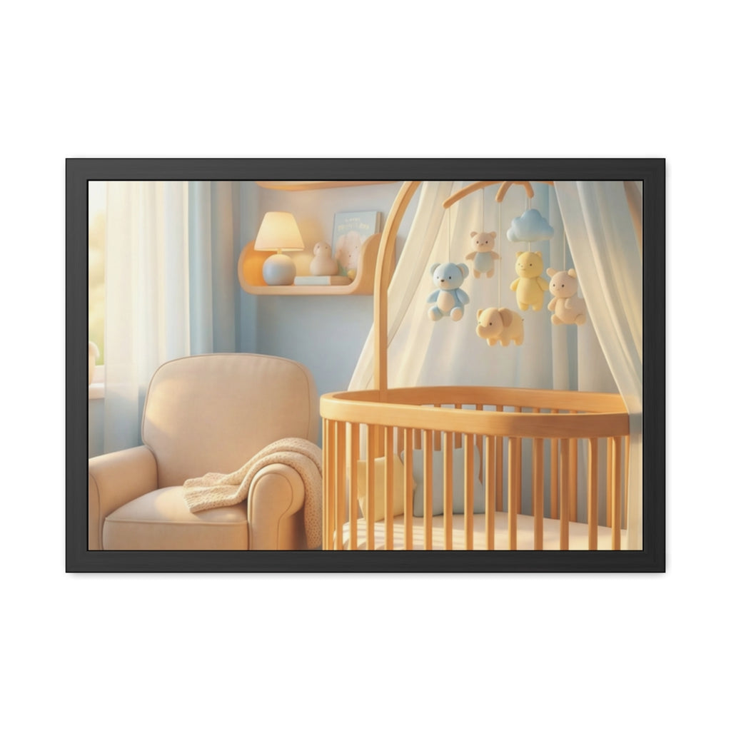 Serene Nursery Framed Posters - Room Decor — Landscape