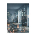 Toddler Blanket with Midnight City Skyline