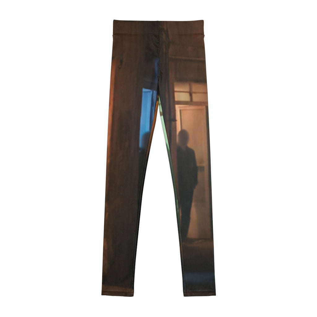 Youth Leggings - Shadowed Alleyway Mystery Art Print |...