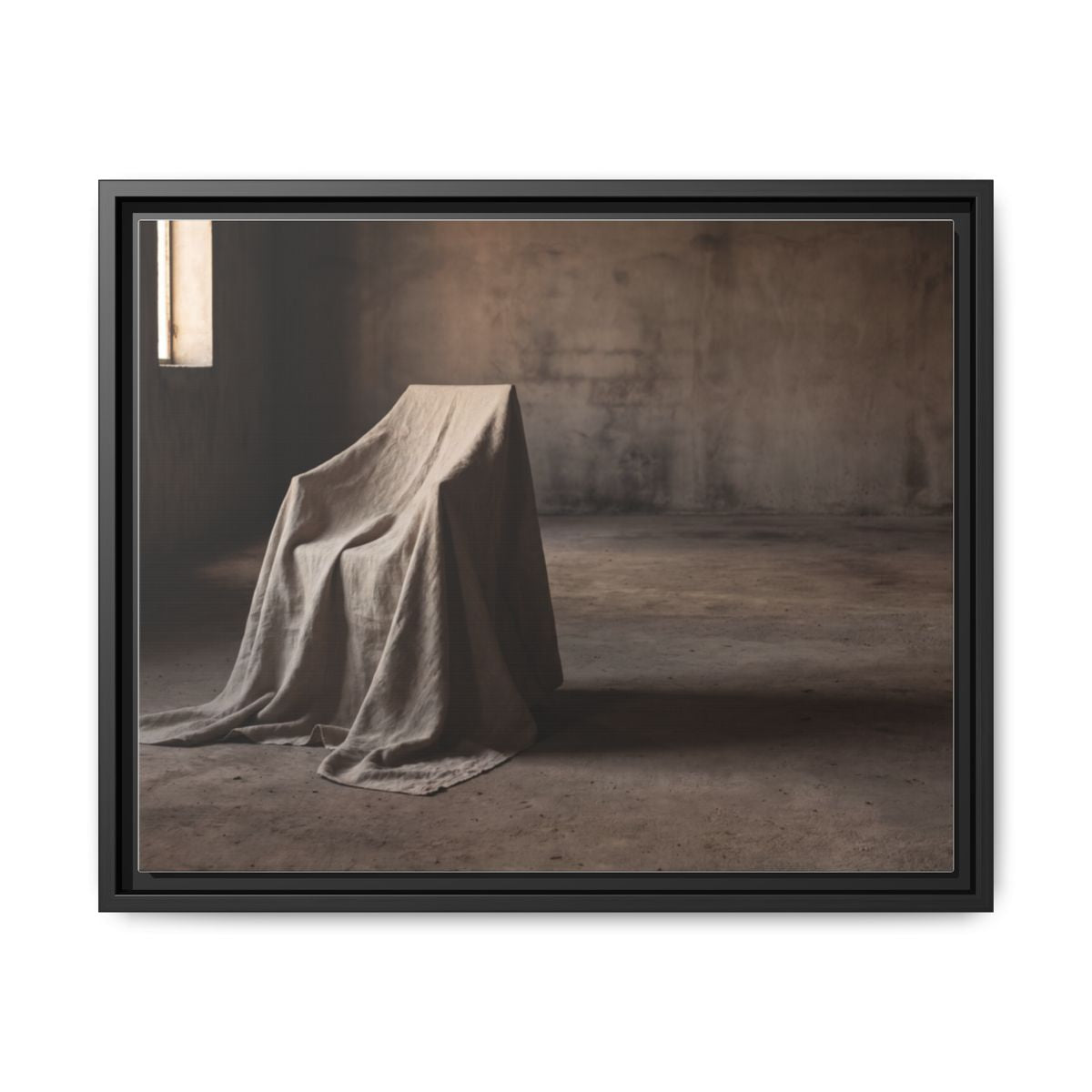 Framed Matte Canvas - Wabi-Sabi Silhouette Art — Black / 1.25"