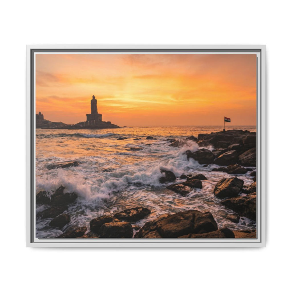 Framed Matte Canvas - Majestic Golden Coast