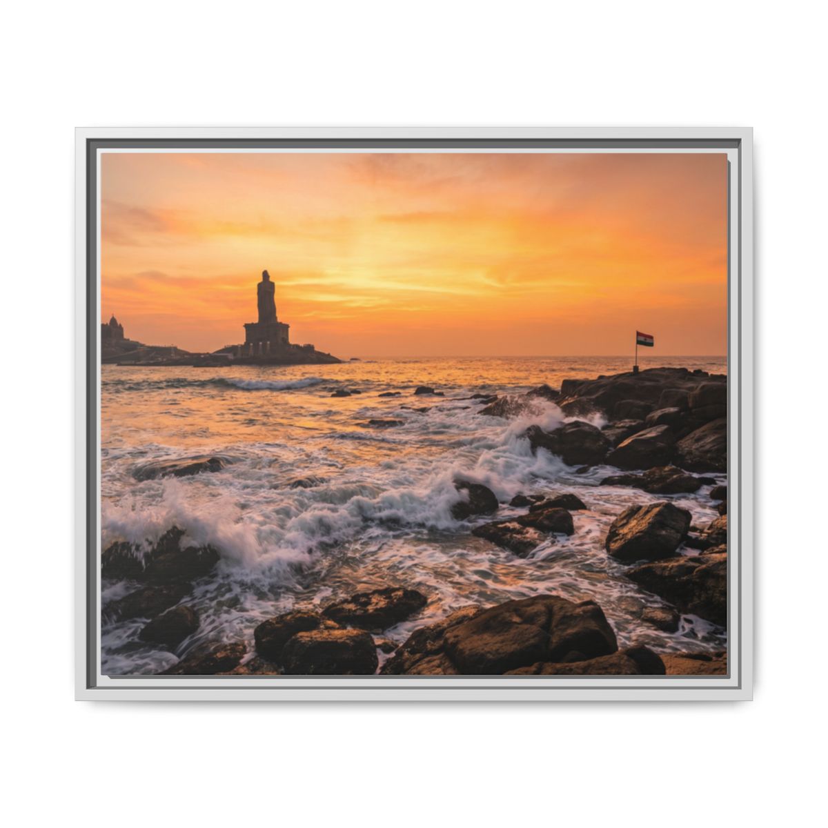 Framed Matte Canvas - Majestic Golden Coast