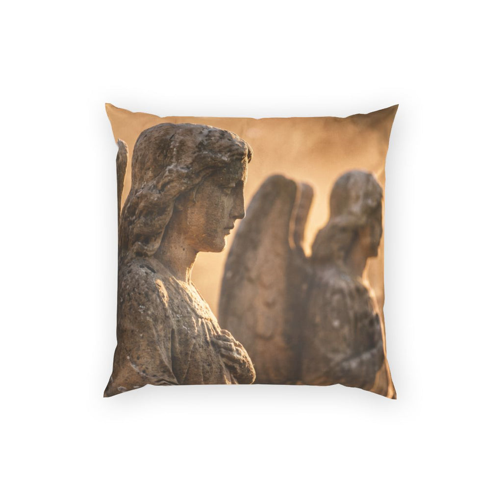 Poly Velvet Pillow - Twilight Angels | Echovira Gallery