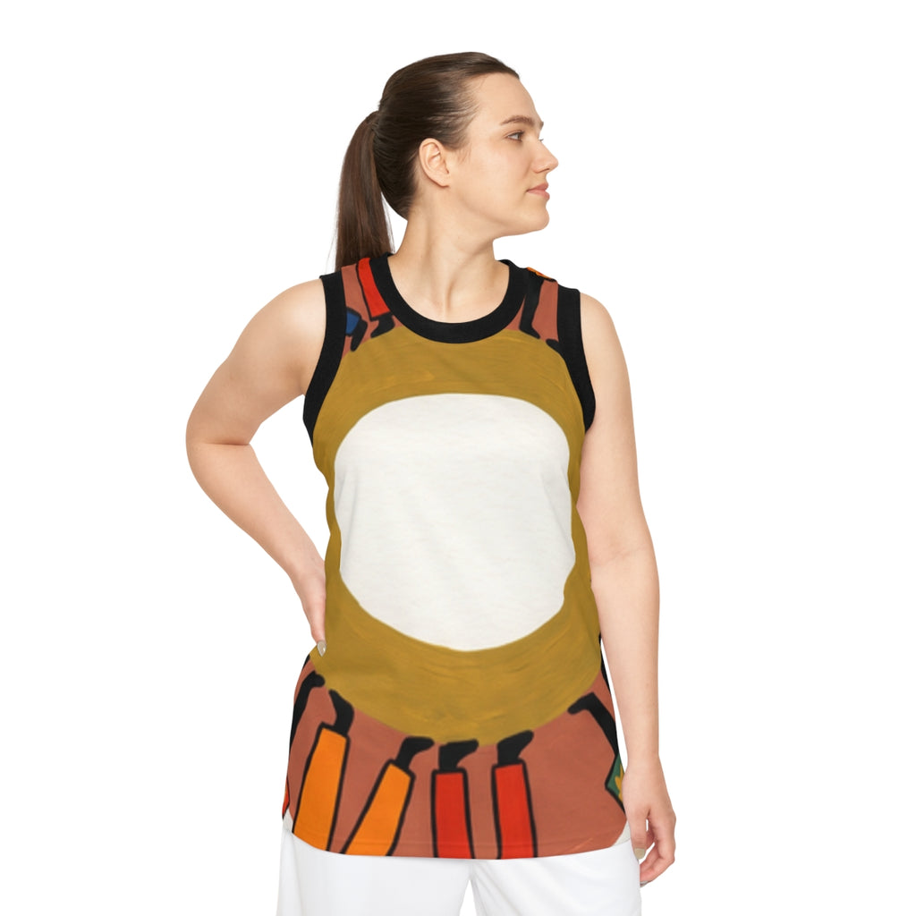 Unisex Basketball Jersey - Unity Mandala | Echovira Gallery