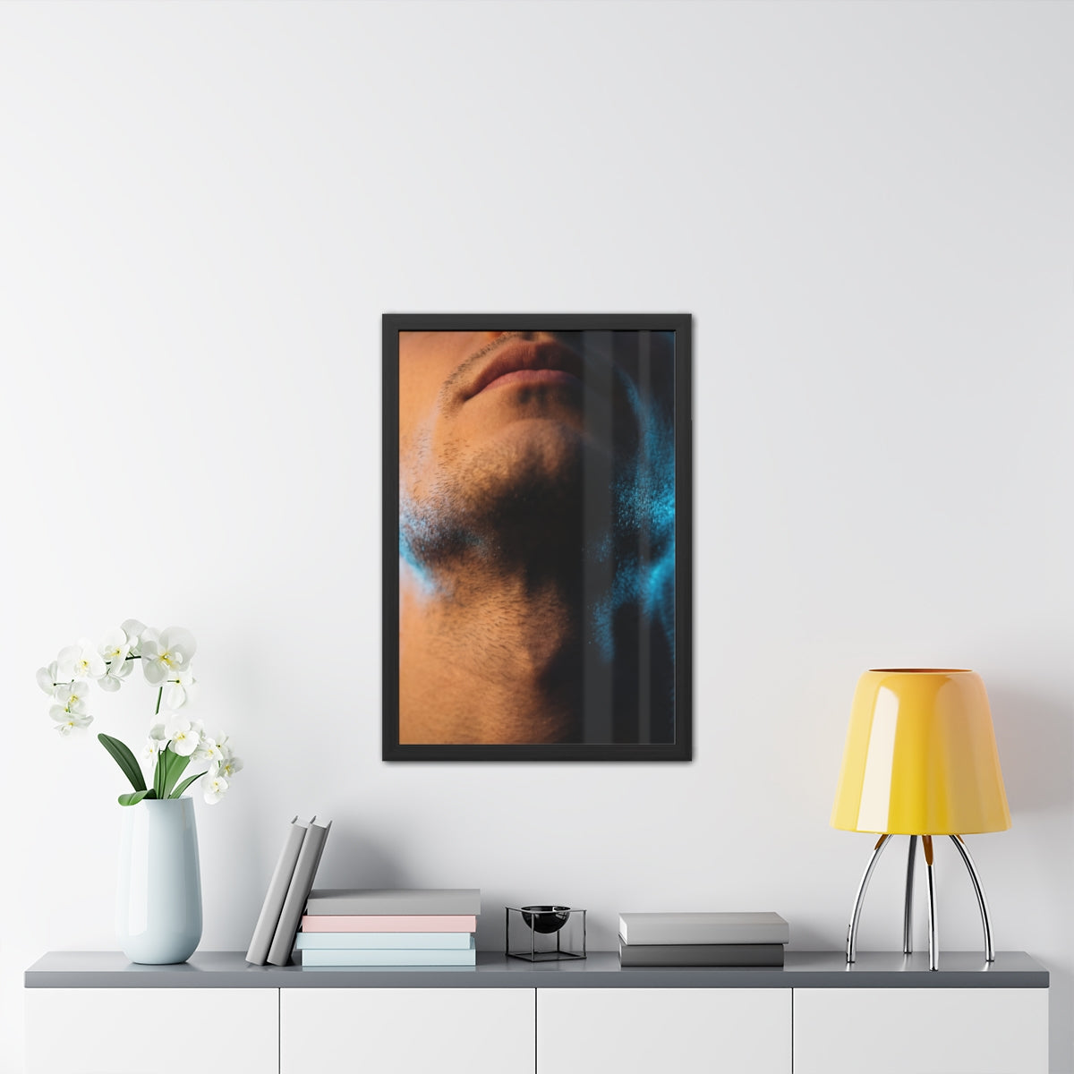 Framed Posters - Neon Shadows Cinematic Portrait Art (8×10...