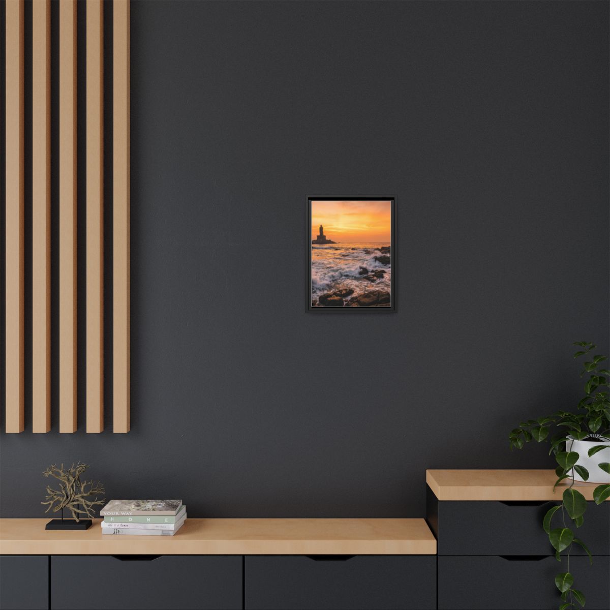 Framed Matte Canvas - Majestic Golden Coast