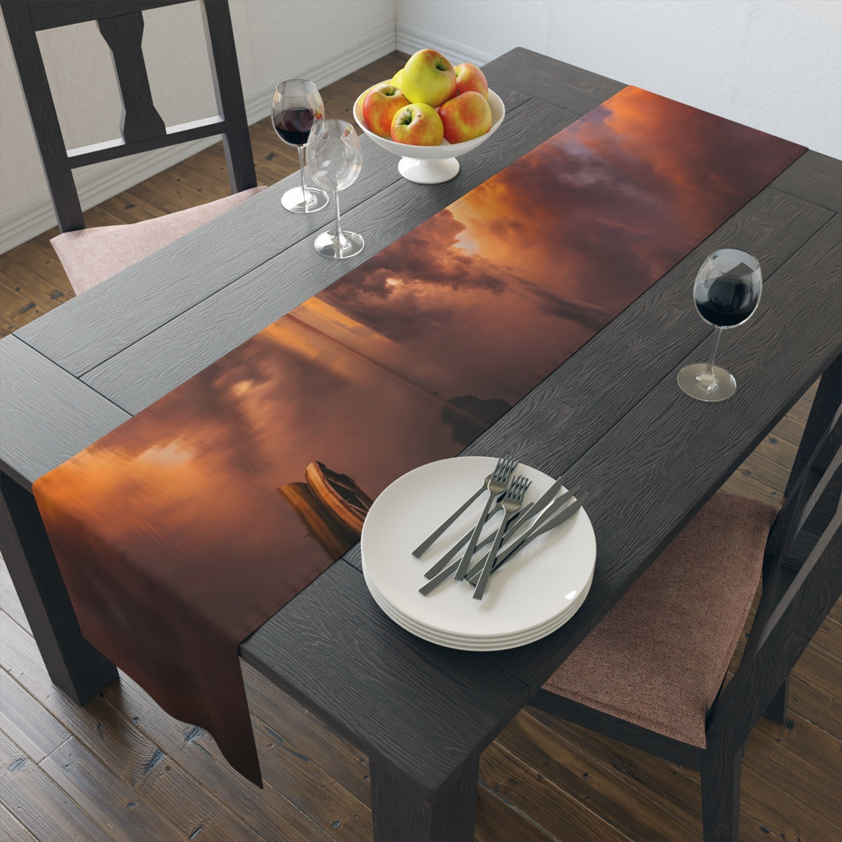 Table Runner - Sunset Serenity Dining Runner | Echovira...