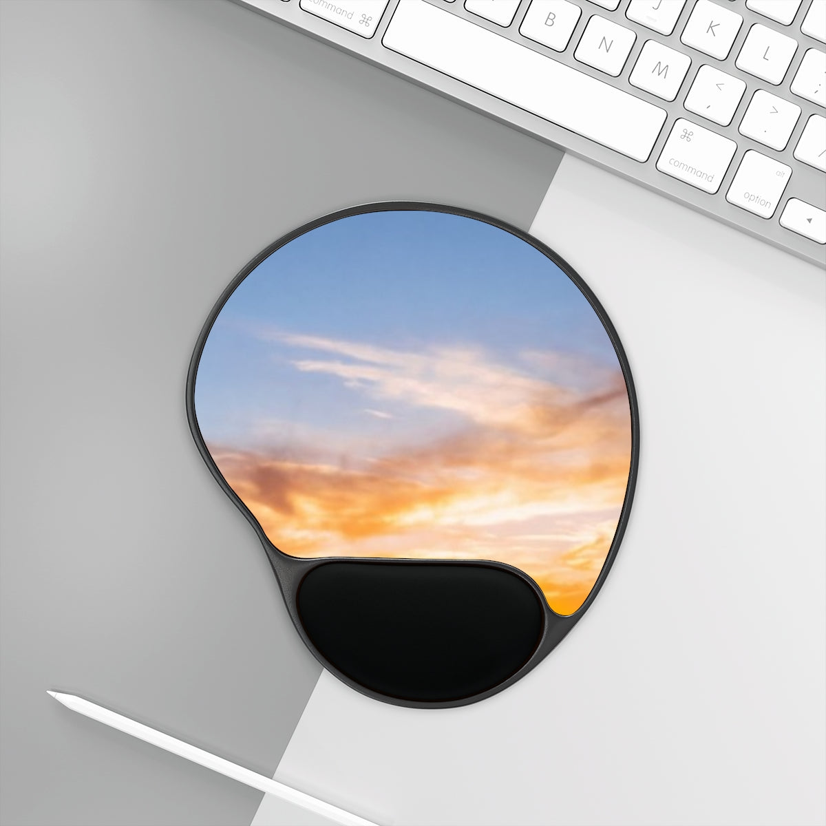 Mouse Pad with Wrist Rest - Sunset Trail | Echovira Gallery
