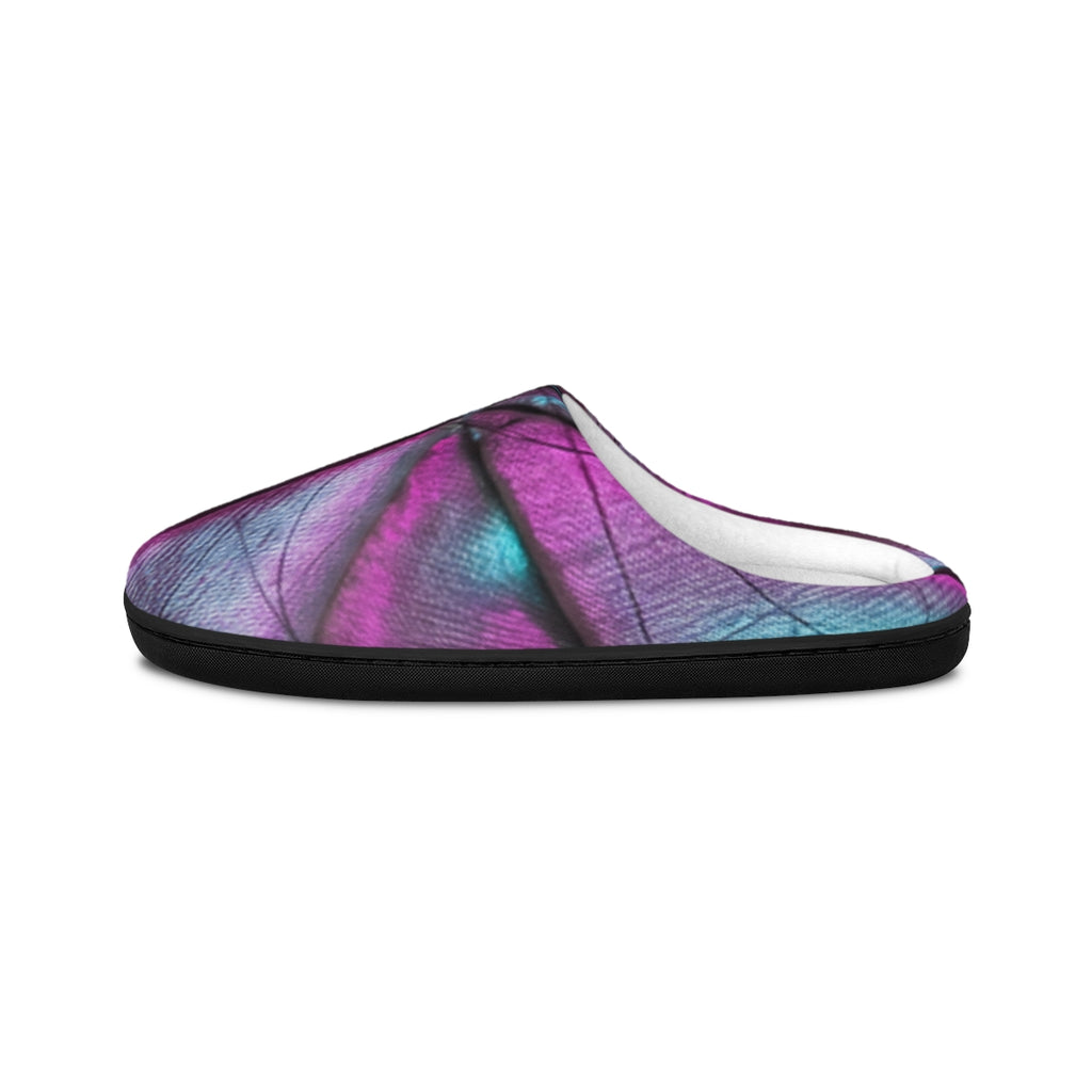 Women's Indoor Slippers with Abstract Pleats