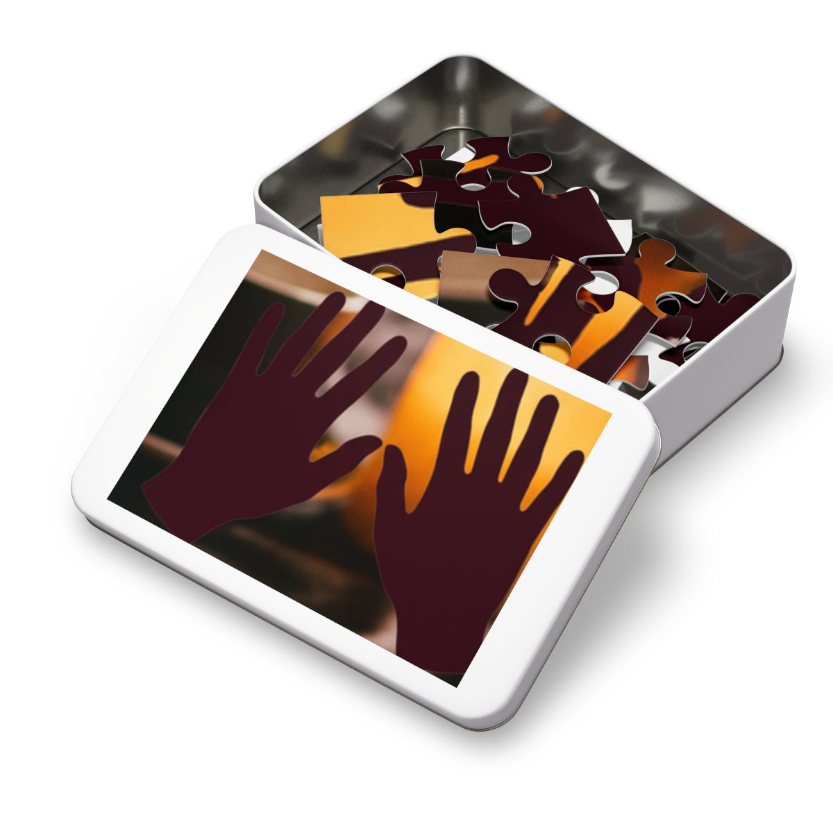 Jigsaw Puzzle with Tin - Coffee Solace Dark Academia... |...