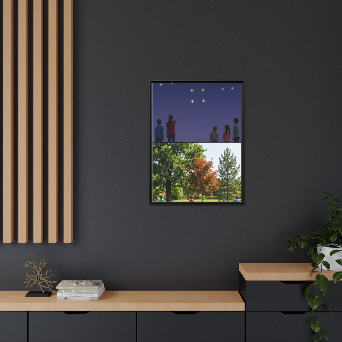 Framed Matte Canvas - Discovery — Black / 1.25"