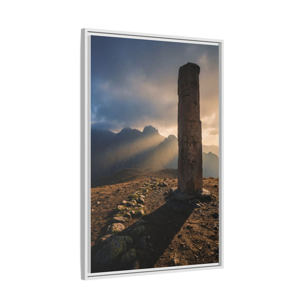 Framed Matte Canvas - Sun Peak