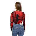 Women's Crimson Ballerina Rain V-Neck Shirt