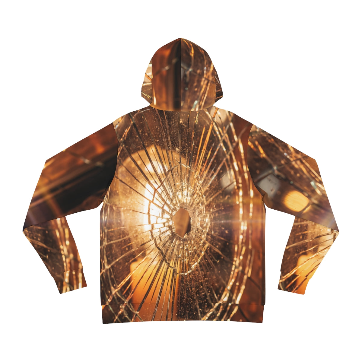 Fashion Hoodie - Shattered Amber Glow