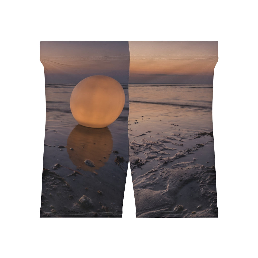 Women's Biker Shorts - Twilight Coast Glow | Echovira...