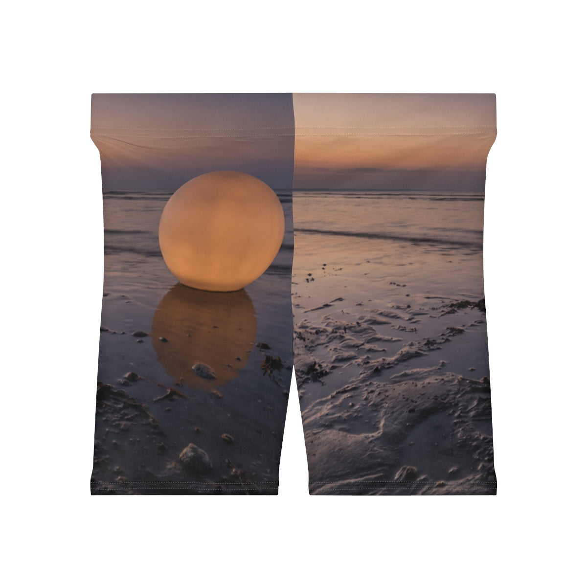 Women's Biker Shorts - Twilight Coast Glow | Echovira...