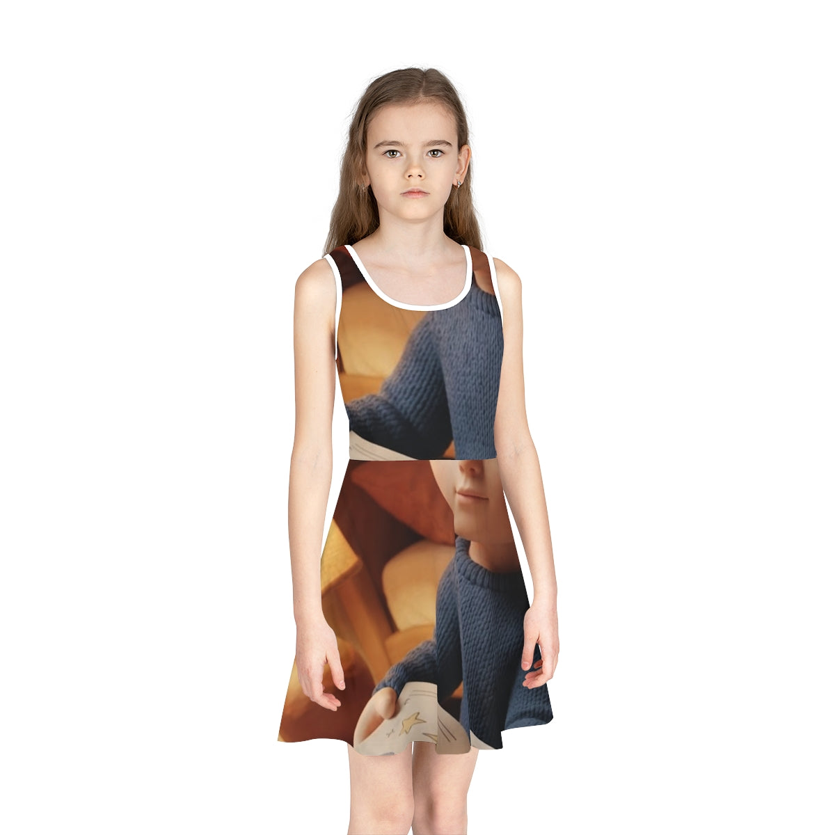 Girls' Sleeveless Sundress - Cozy Storytime Boy Nursery Art...