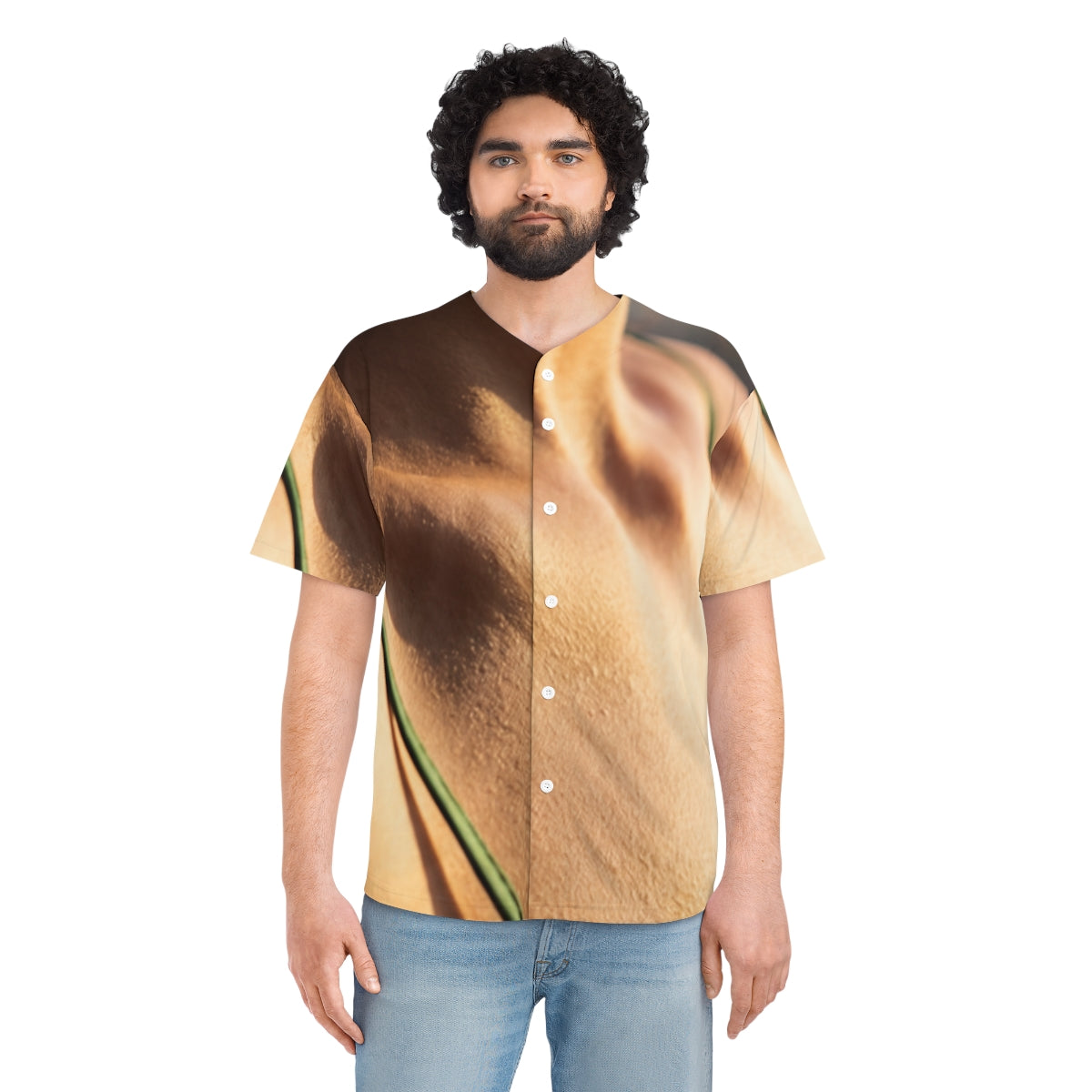 Men's Baseball Jersey - Golden Hour - Emerald Sunset active...