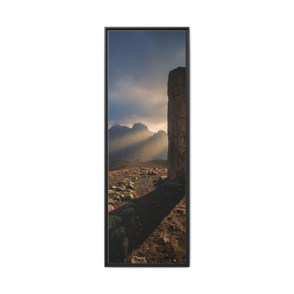 Framed Matte Canvas - Sun Peak