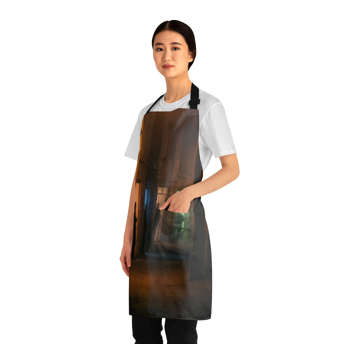 Apron - Shadowed Alleyway Mystery Art Print | Echovira...