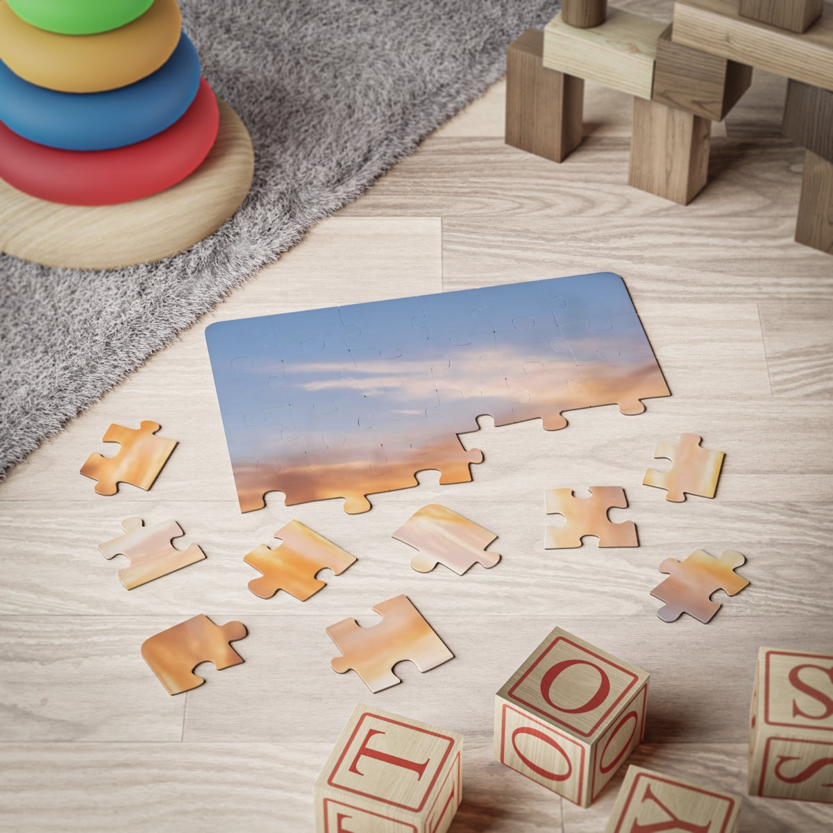 Kids' Puzzle 30-Piece - Sunset Ridge | Echovira Gallery