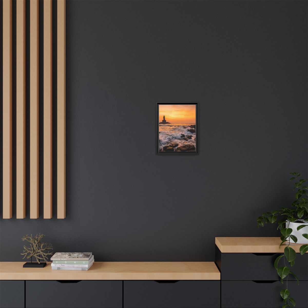 Framed Matte Canvas - Majestic Golden Coast