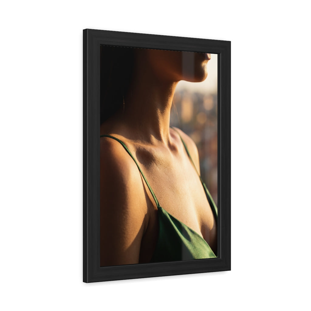 Framed Poster - Sunlit Muse Gallery Art — Portrait