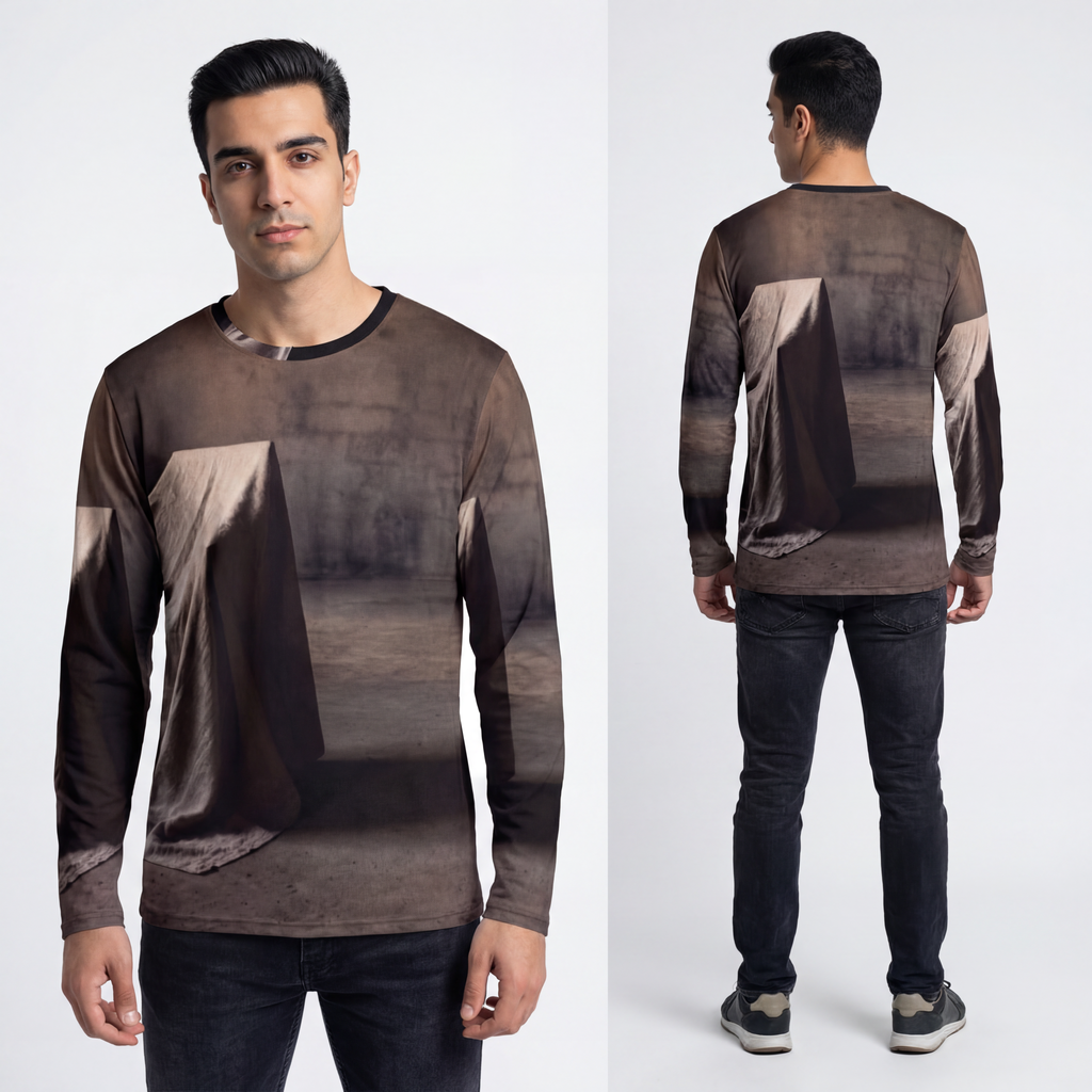 Men's Long Sleeve Shirt - Minimal Focus