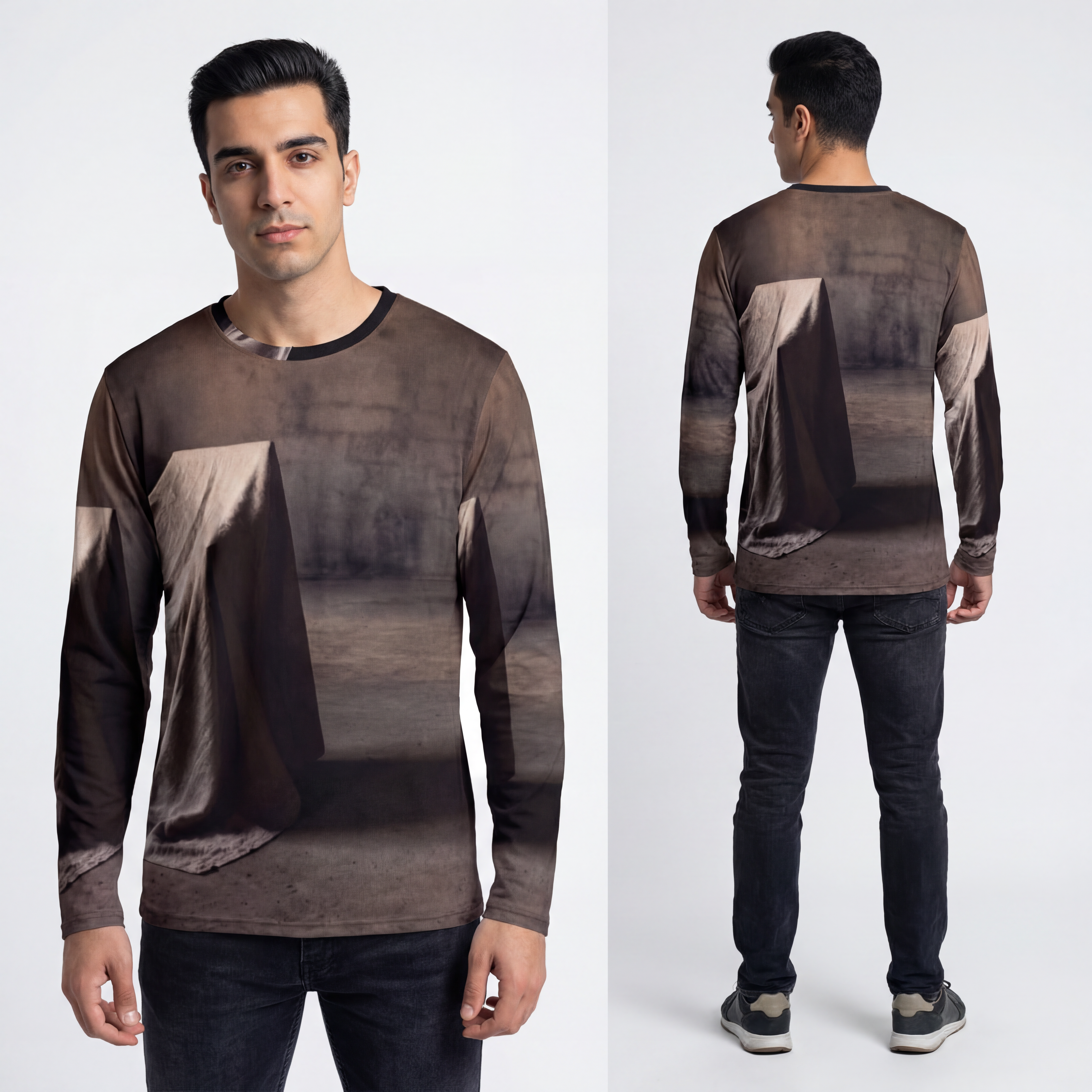 Men's Long Sleeve Shirt - Minimal Focus