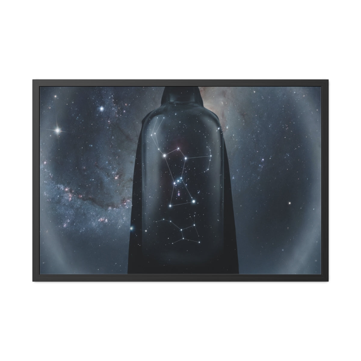 Framed Posters - Cosmic Sentinel Orion Constellation Art —...