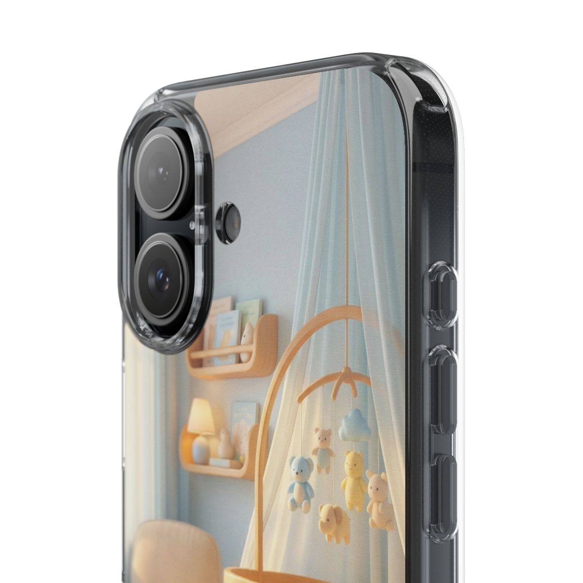 Clear Impact-Resistant Cases - Soft Blue Clear Phone Case...
