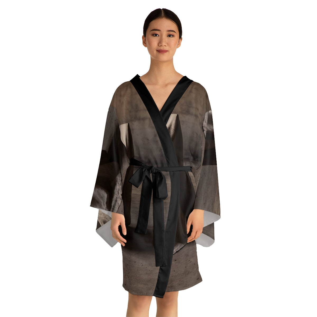 Kimono Robe - Sculptural Stillness Loungewear