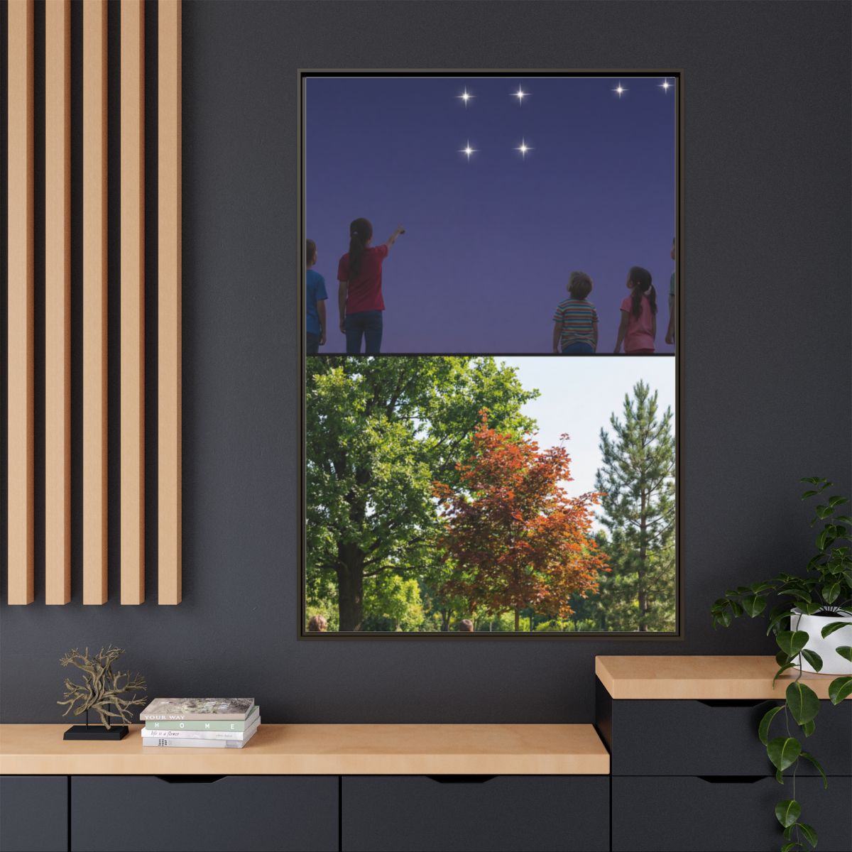 Matte Canvas, Framed - Stardust & Forest Discovery —... |...