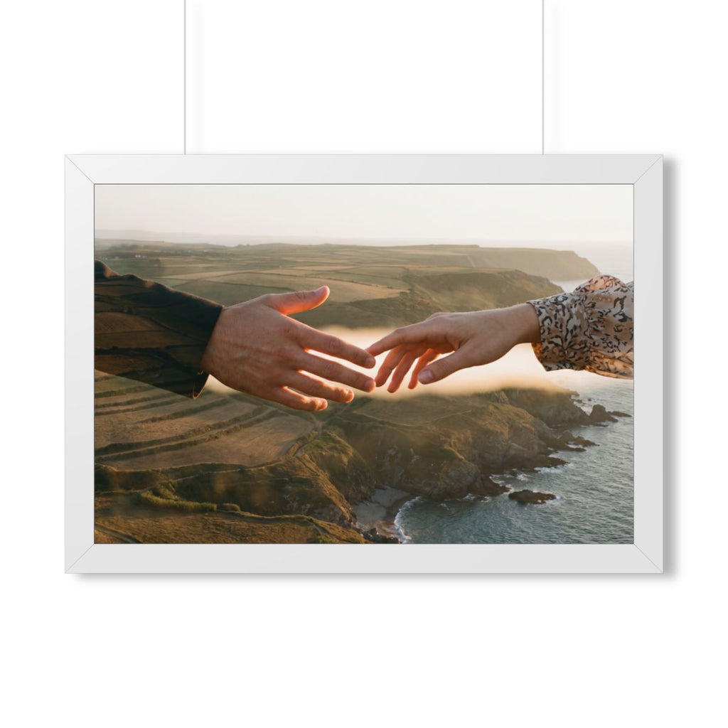 Framed Horizontal Poster - The Infinite Touch | Ethereal......