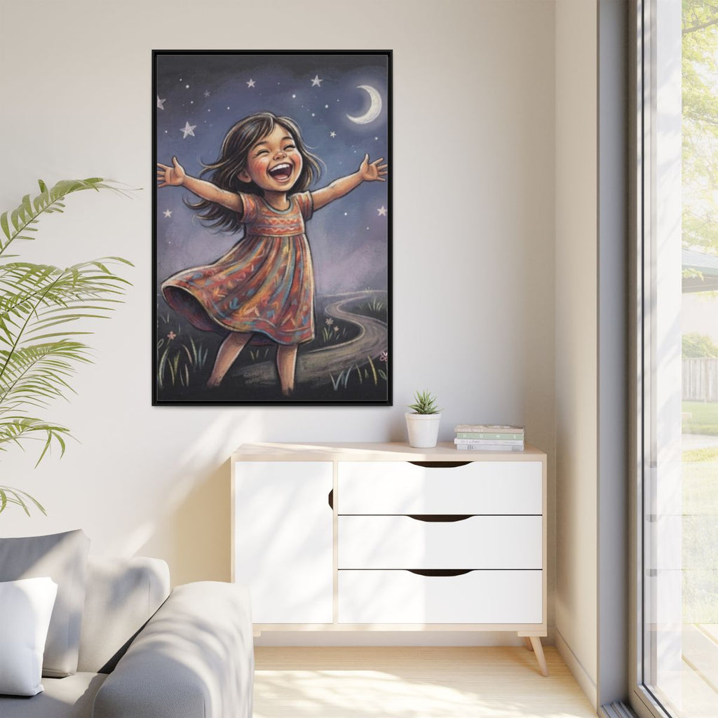 Matte Canvas Framed - Starlit Wonder Joy — Black / 1.25"......