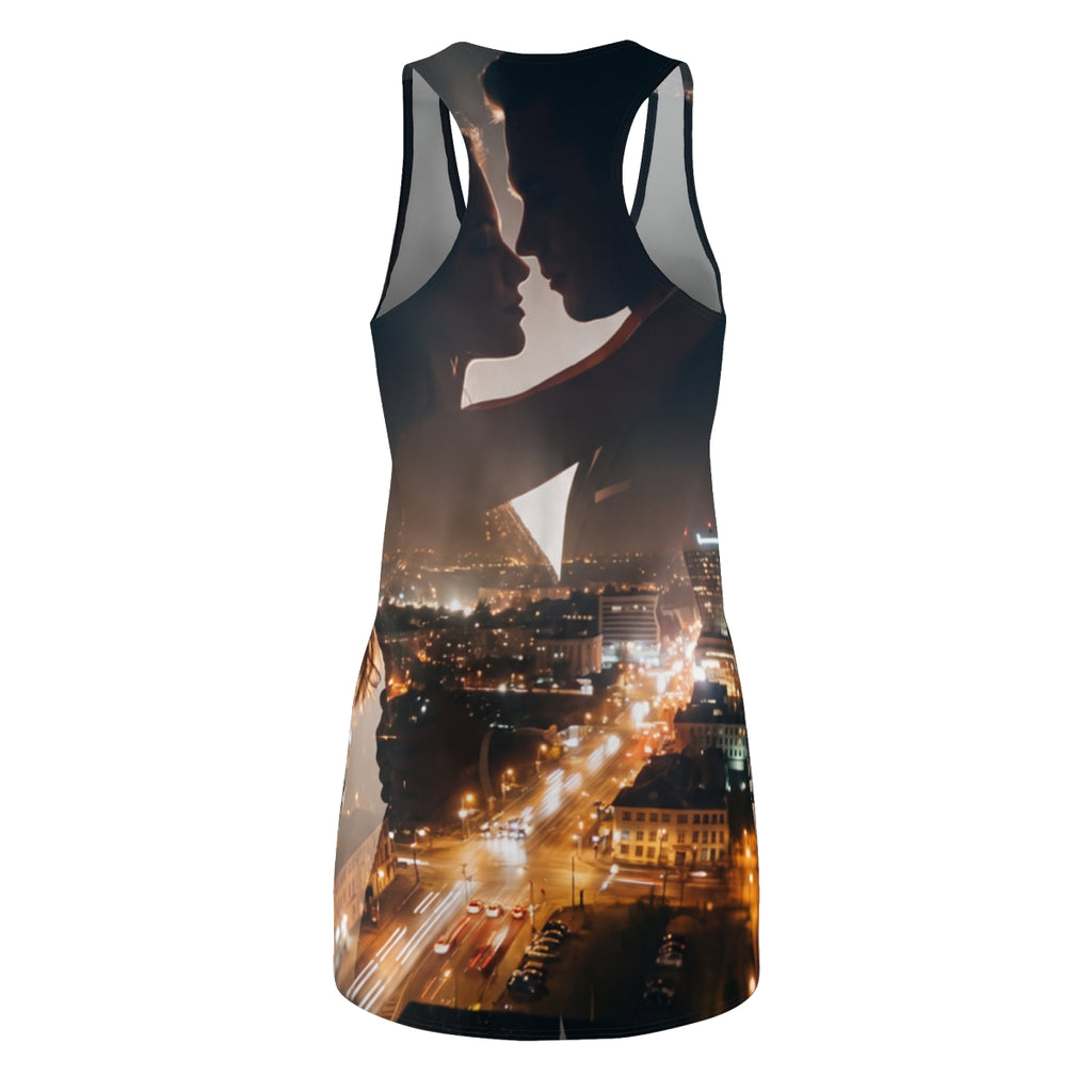 Women's Cut & Sew Racerback Dress - Midnight City Romance |...