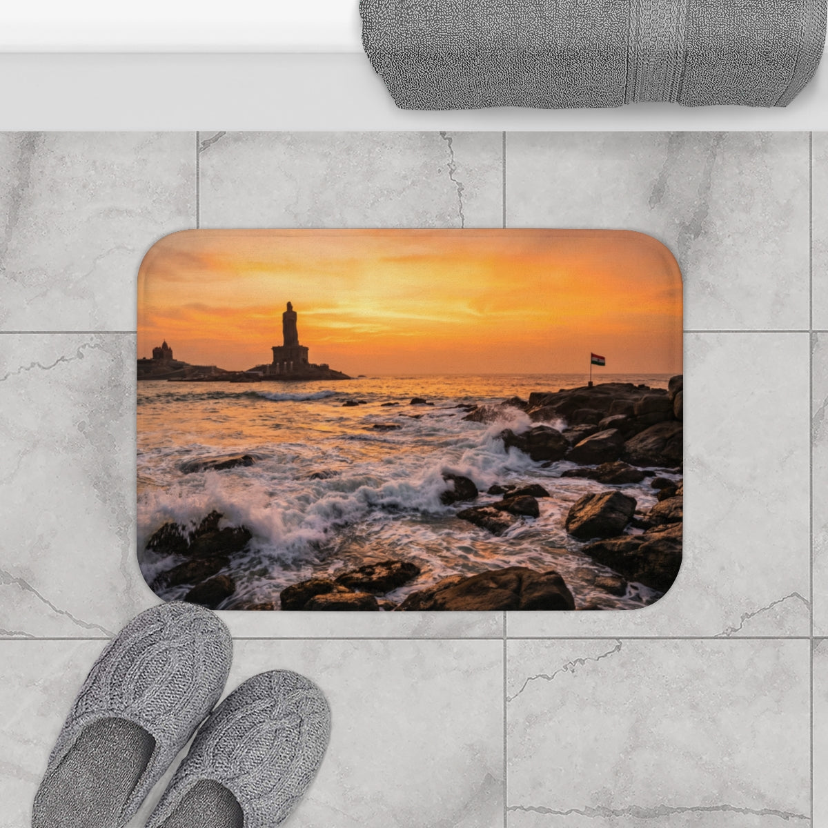 Bath Mat - Coastal Sunrise Sanctuary