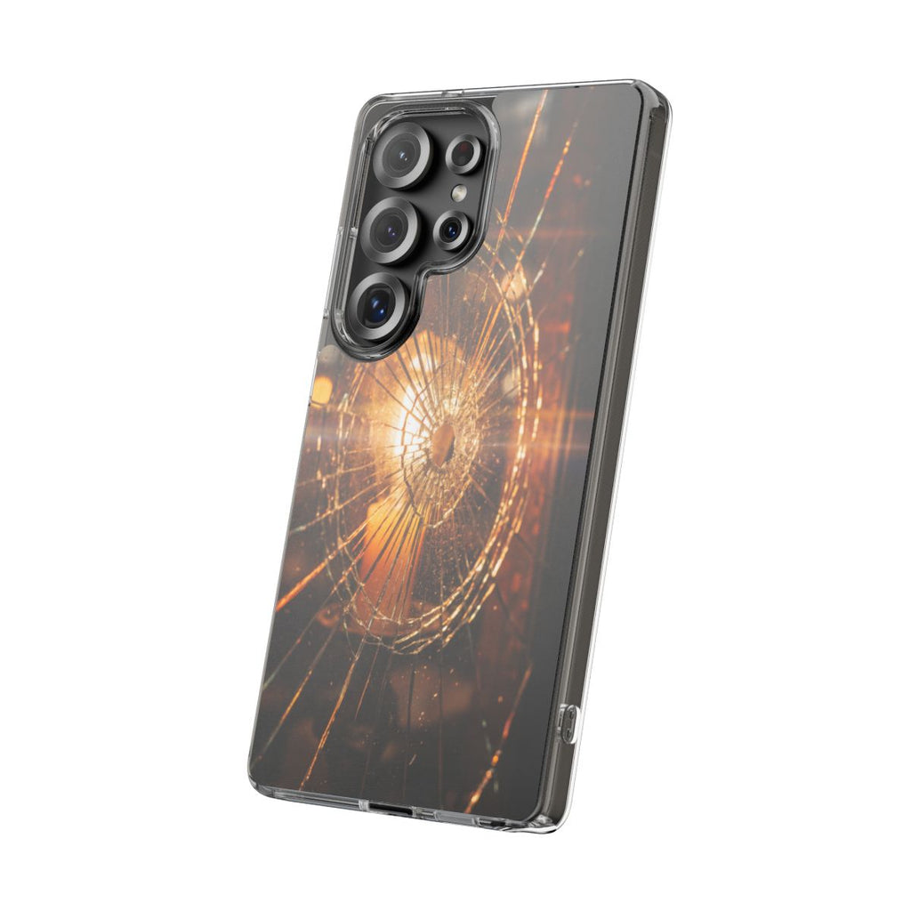 Clear Impact-Resistant Case - Fractured Glow